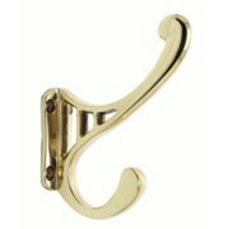 BERENSON 4 in. Coat Hook Prelude Polished Brass 8010-03